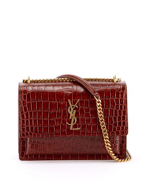 ysl sunset bag sale|ysl sunset bag medium croc.